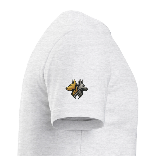 T-shirt enfant classique ras du cou tête Cane Corso 1 avec logo sur manche droite MolossDesign