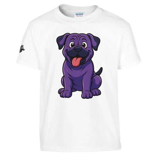 T-shirt enfant unisexe classique ras du cou blanc Cane Corso humour