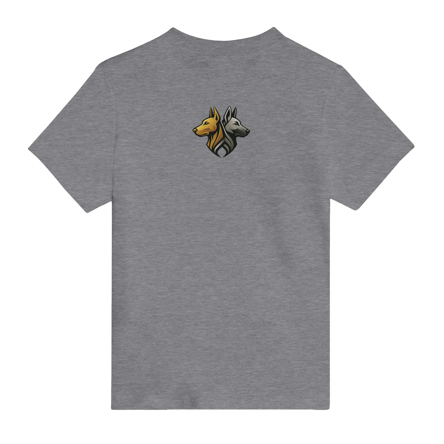 T-shirt bébé gris coton manches courtes Dobermann logo MolossDesign