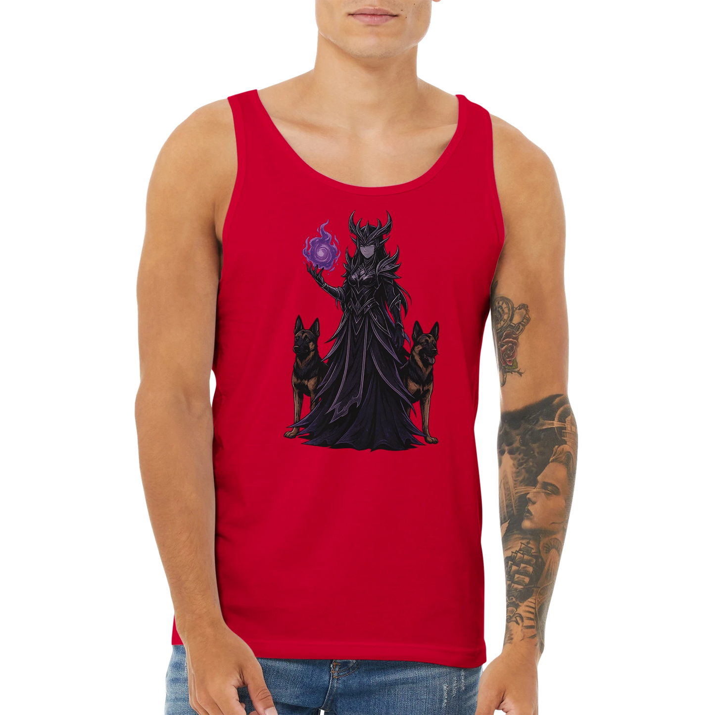 Débardeur adulte unisexe premium rouge Fantastique Malinois
