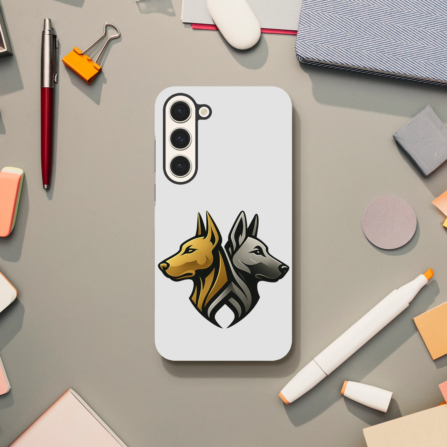 Coque résistante pour Samsung Galaxy avec logo de la marque MolossDesign