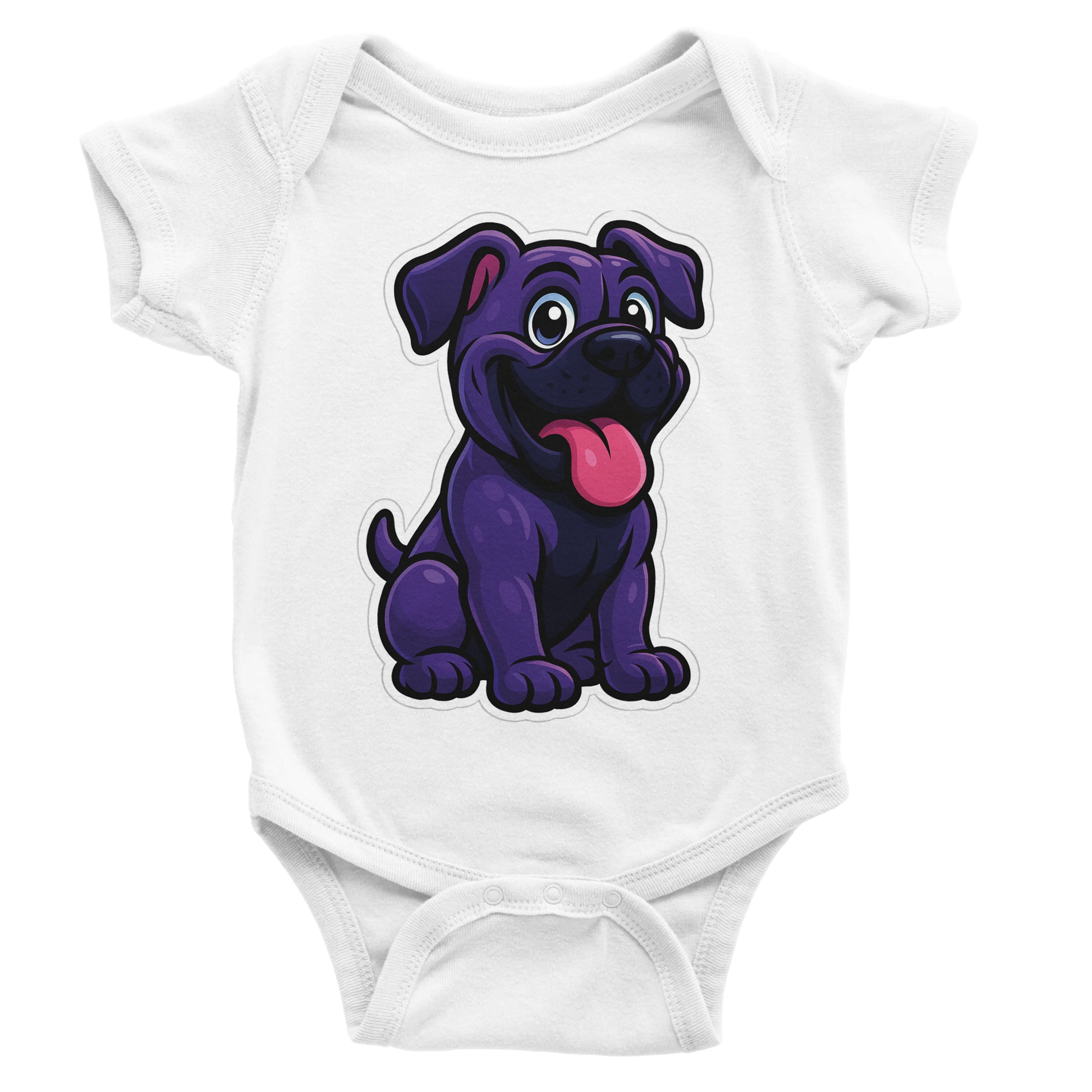 Body bébé blanc coton manches courtes Cane Corso