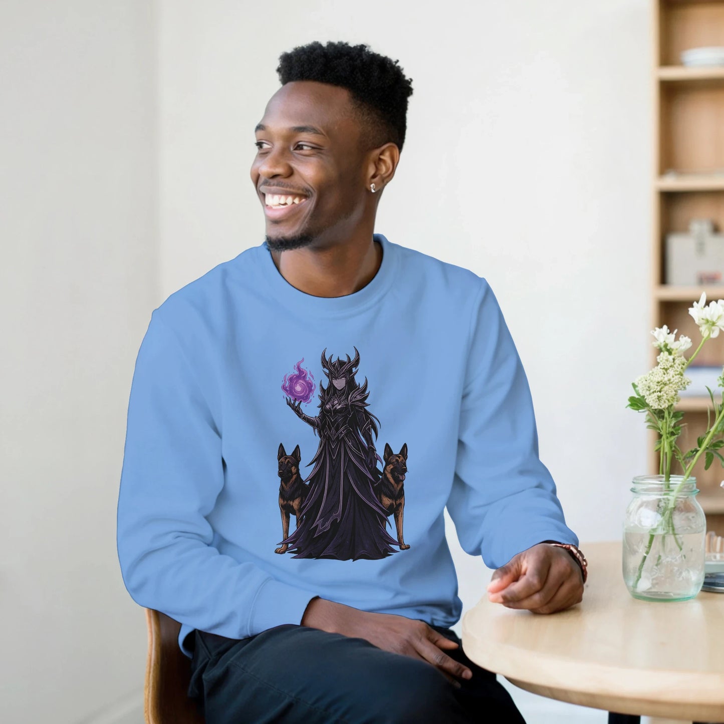 Sweat-shirt adulte unisexe classique ras du cou bleu Fantastique Malinois