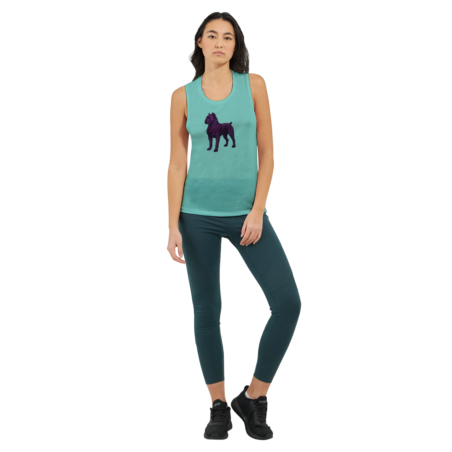 Débardeur pour femme vert menthe Cane Corso