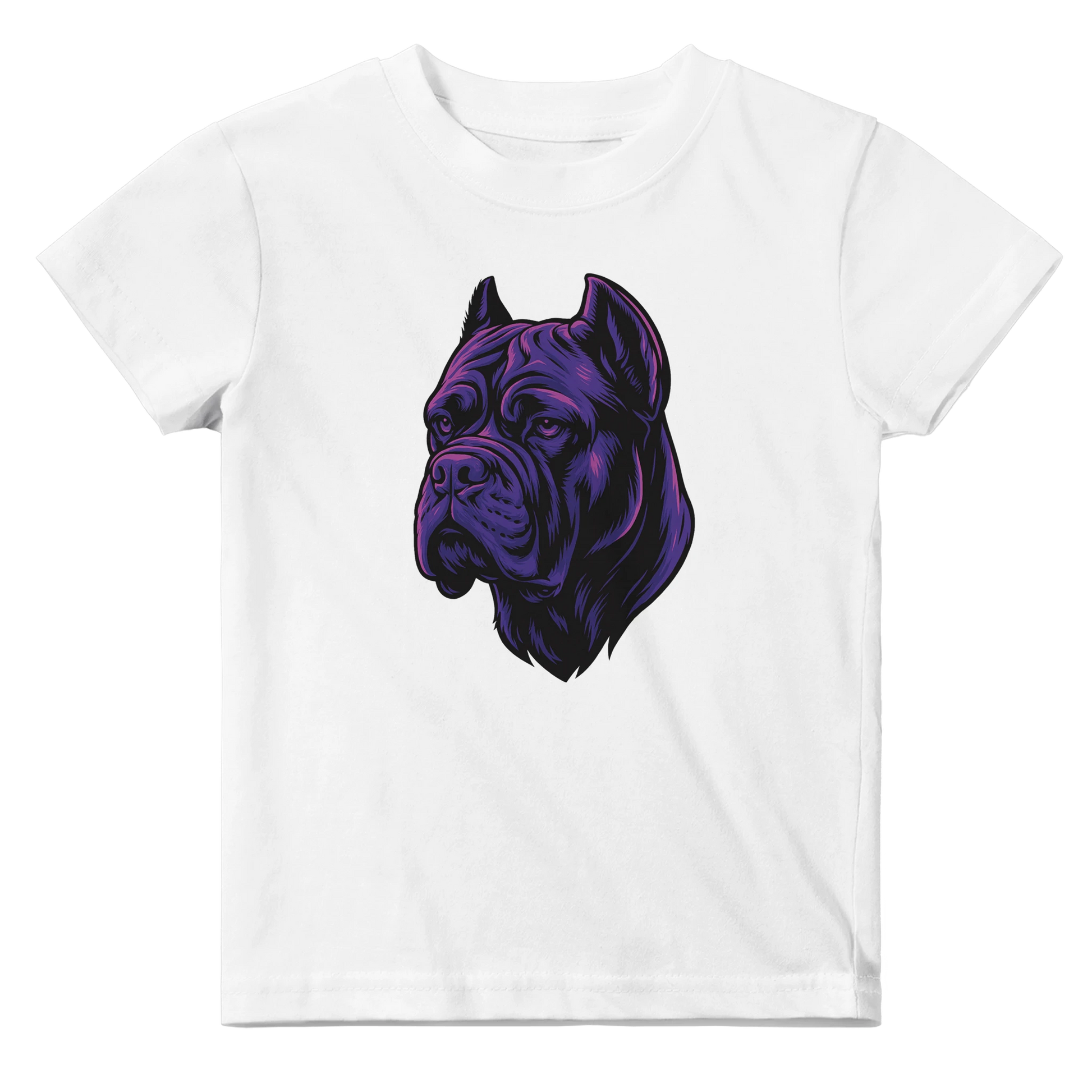 T-shirt bébé blanc coton manches courtes Cane Corso
