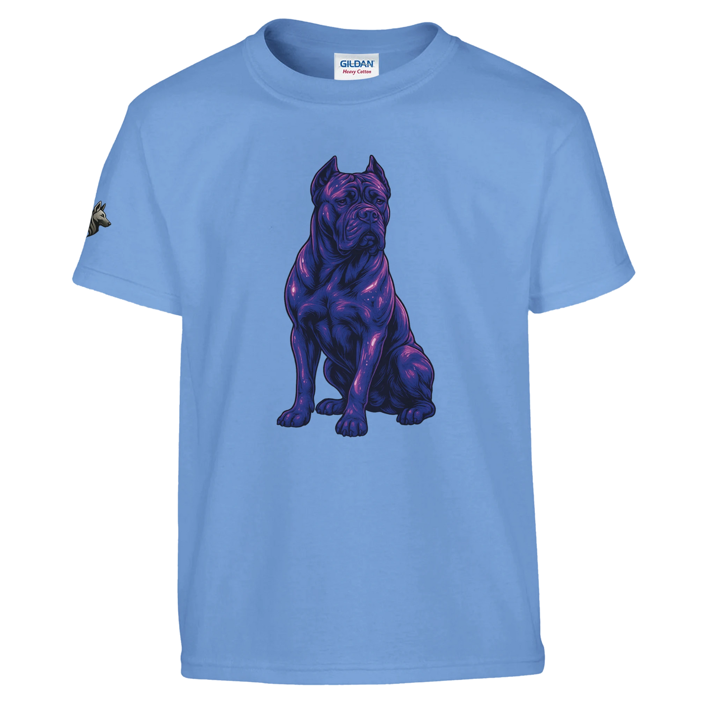 T-shirt enfant unisexe classique ras du cou bleu Cane Corso