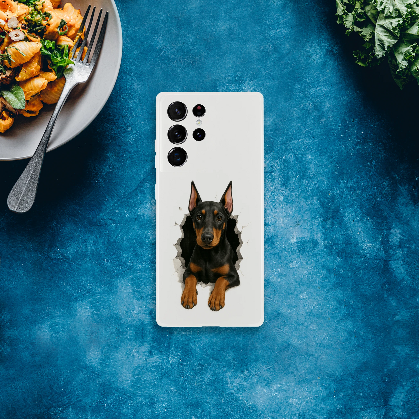 Coque pour Samsung Galaxy S Dobermann trou mur2