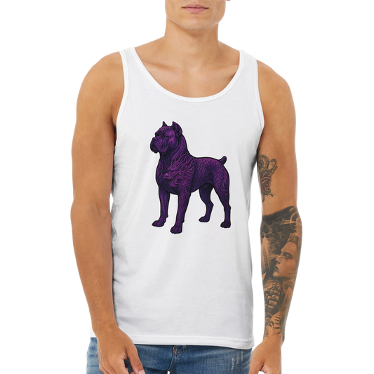 Débardeur adulte unisexe premium blanc Cane Corso