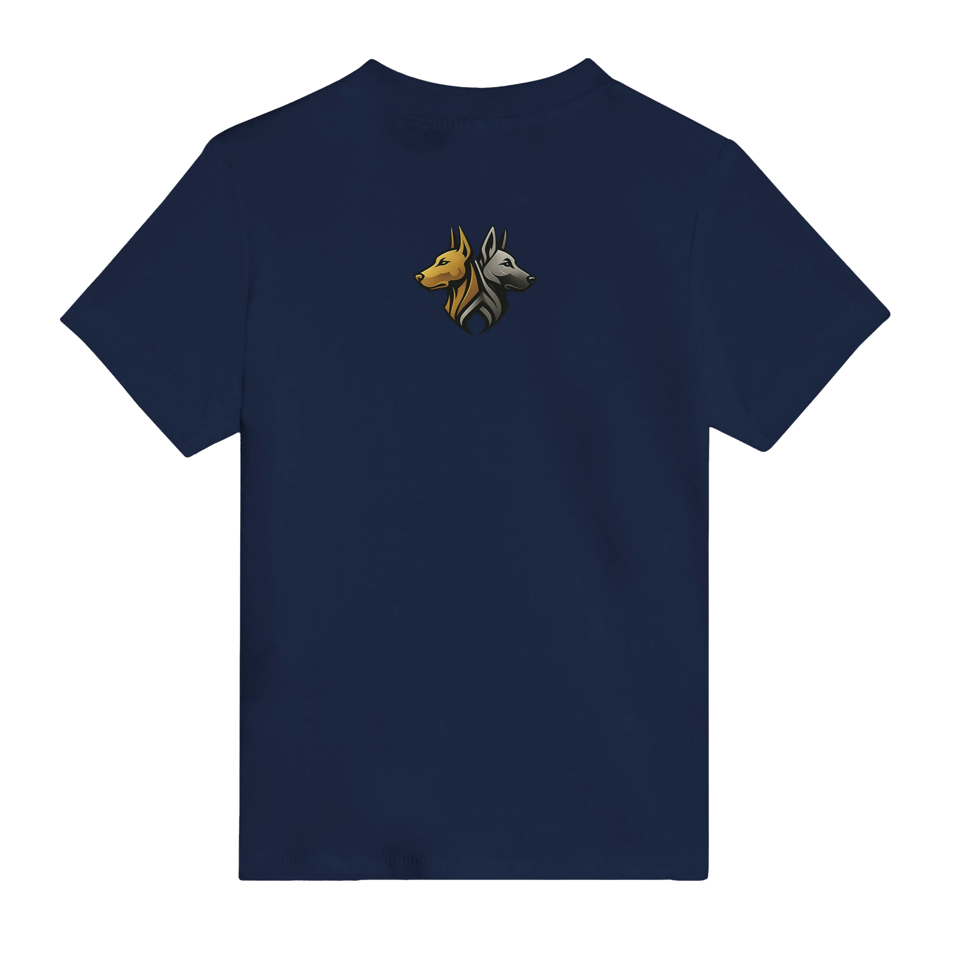 Marque MolossDesign | T-shirt bébé classique ras du cou Malinois humour2 avec logo sur le dos MolossDesign