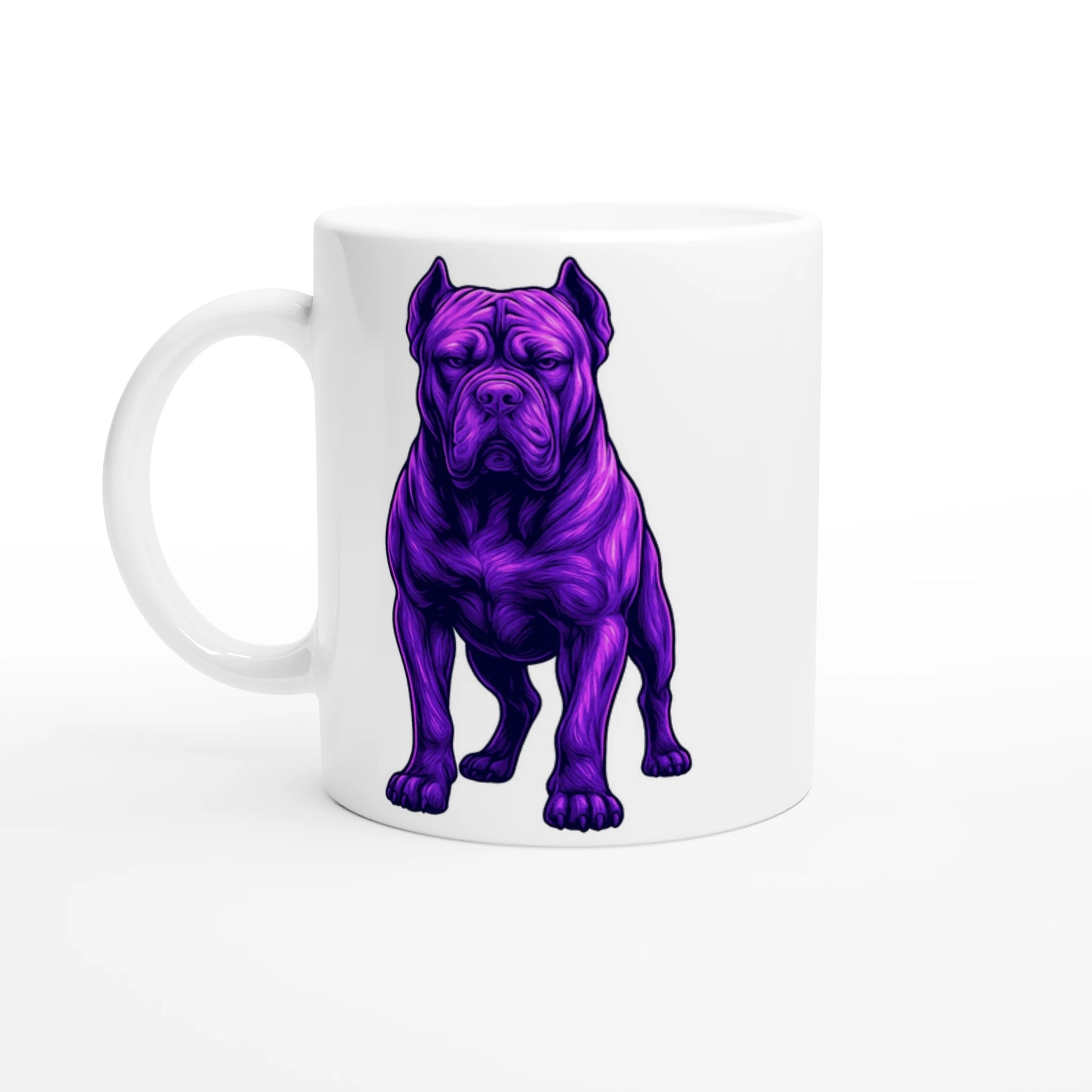Mug en céramique blanche de 325 ml (11 oz) Cane Corso