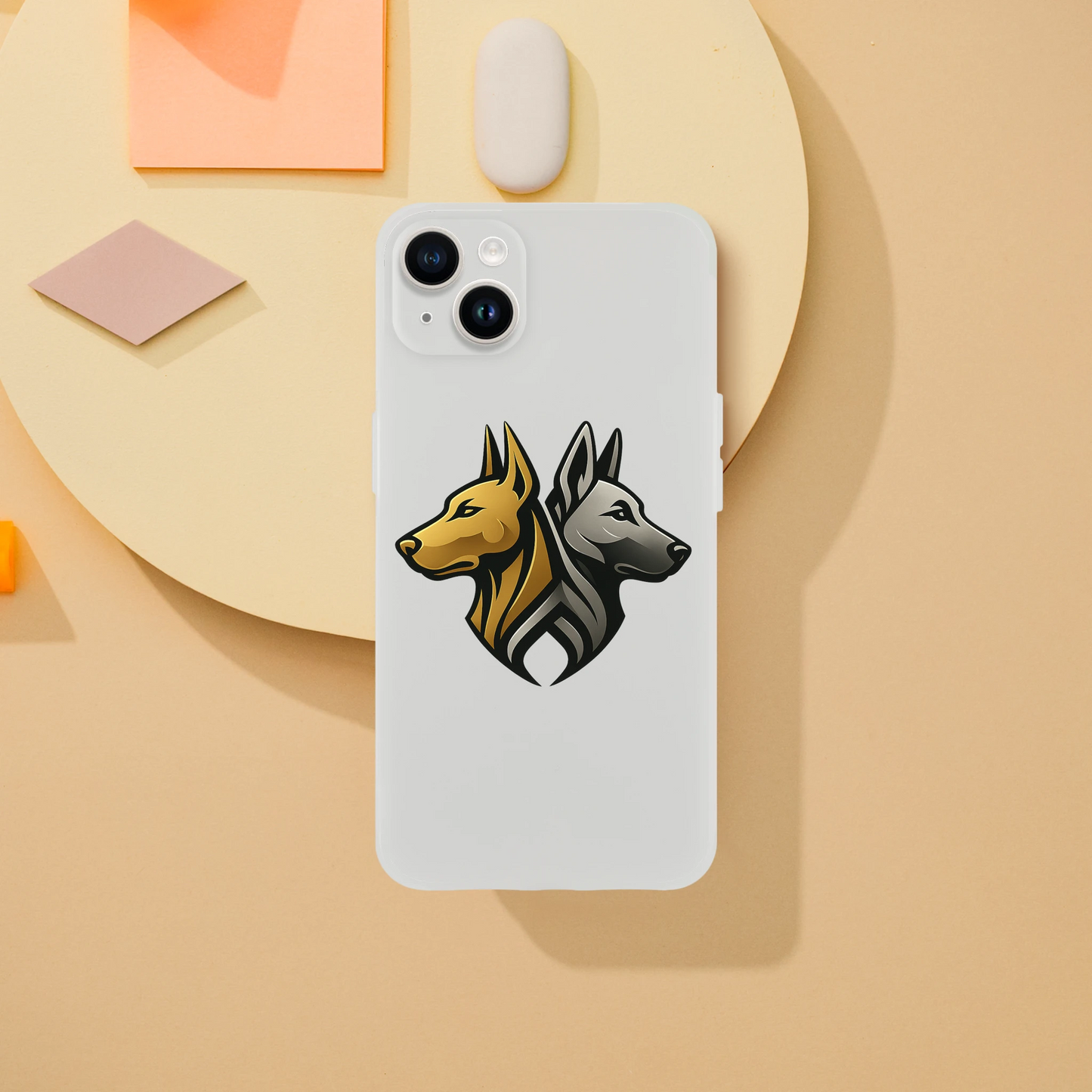 Coque transparente pour Iphone avec logo de la marque MolossDesign