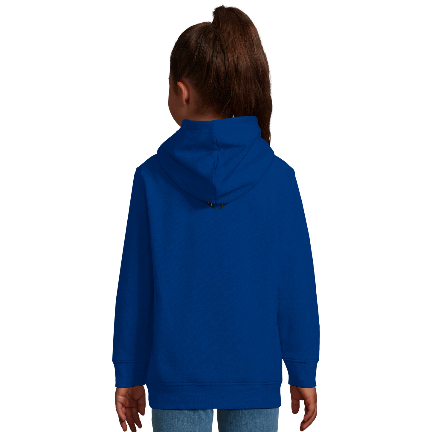 Sweat-shirt à capuche enfant mélange recyclé MolossDesign avec logo sur le dos MolossDesign