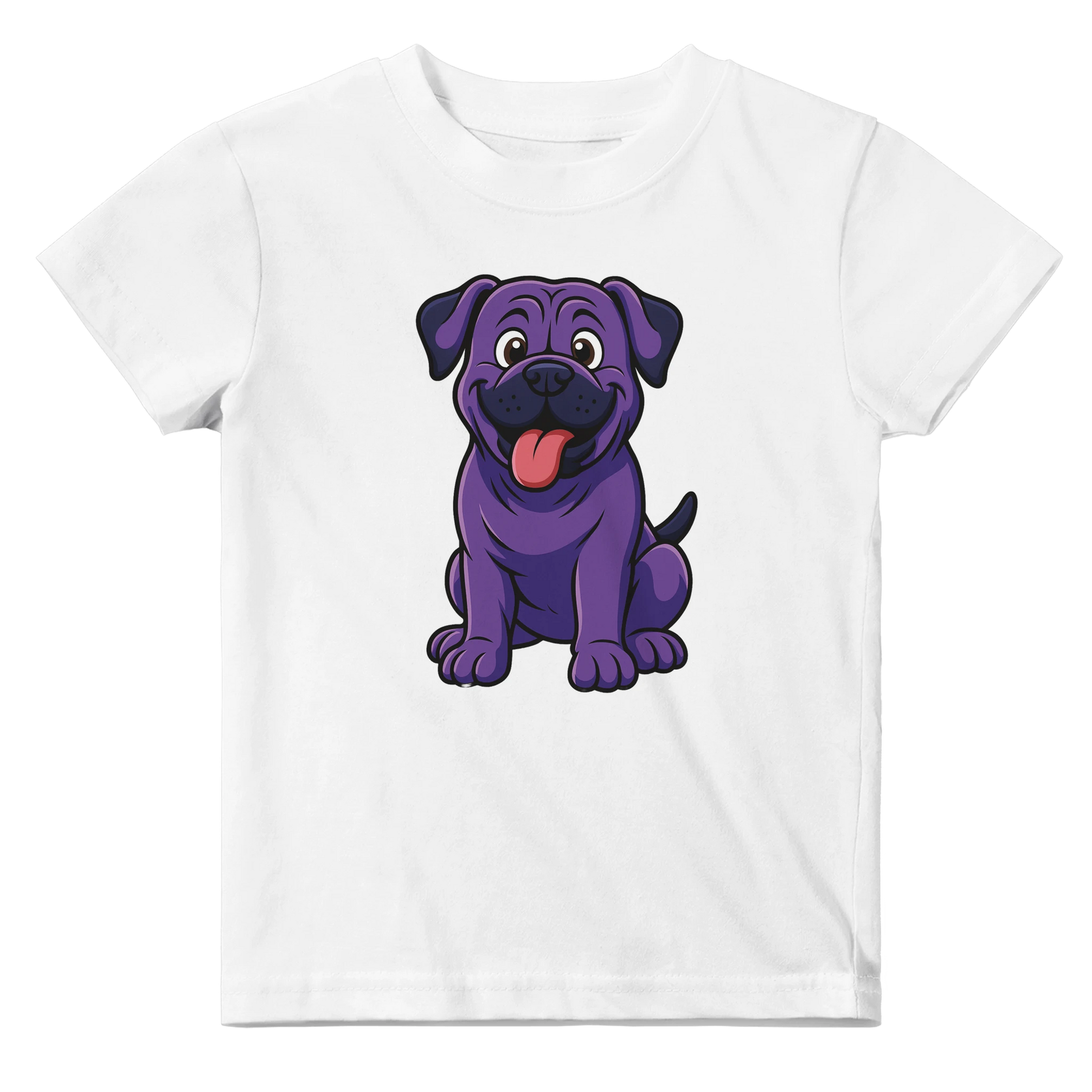T-shirt bébé blanc coton manches courtes Cane Corso