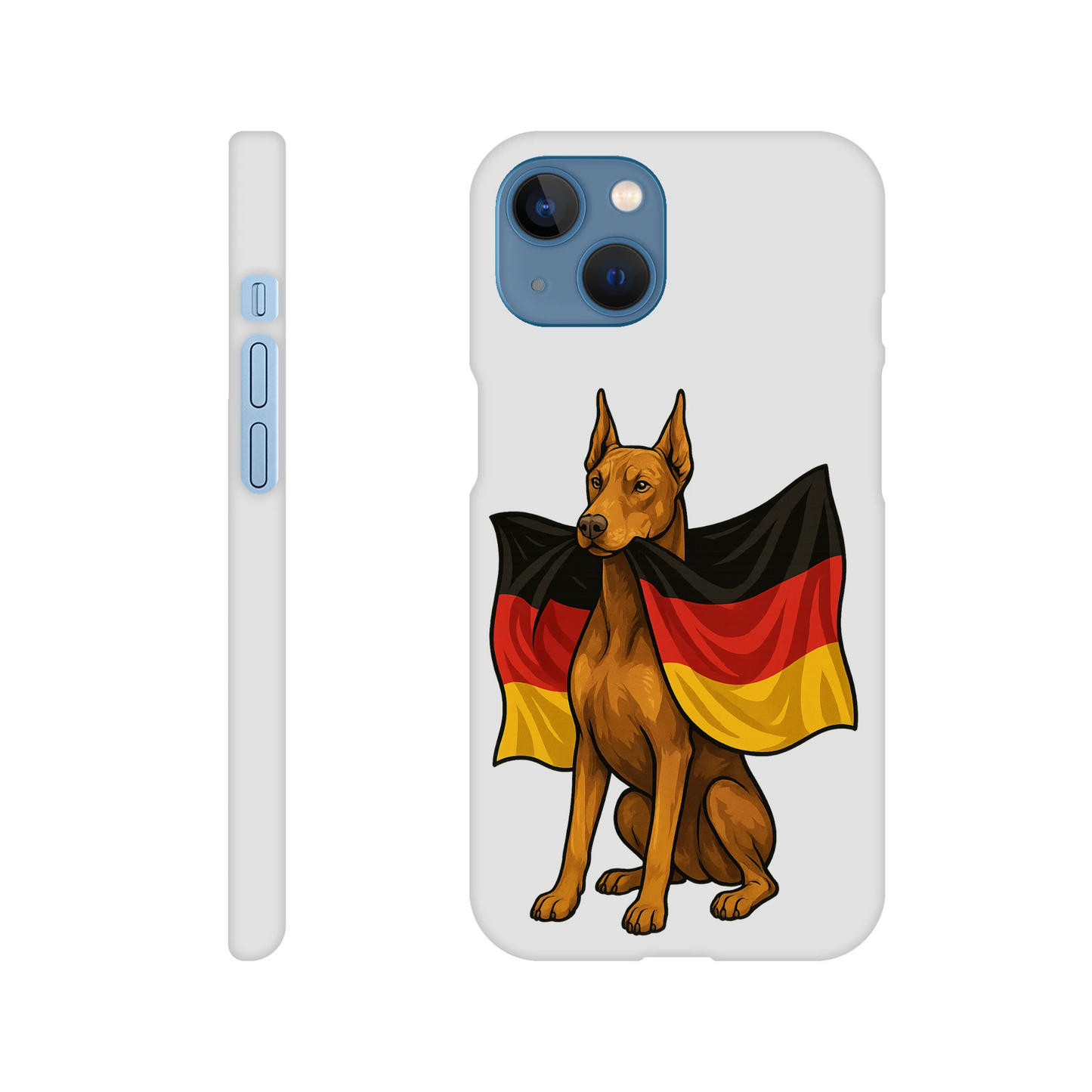 Coque de téléphone pour Iphone Dobermann et drapeau allemand MolossDesign