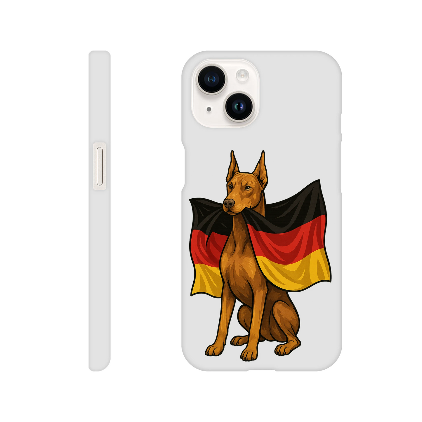 Coque de téléphone pour Iphone Dobermann et drapeau allemand MolossDesign