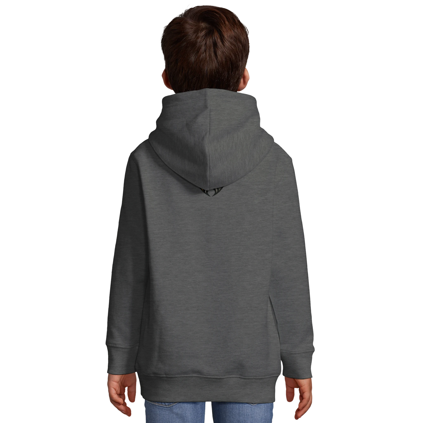 Marque MolossDesign | Sweat-shirt à capuche enfant mélange recyclé Cane Corso 2 avec logo sur le dos MolossDesign