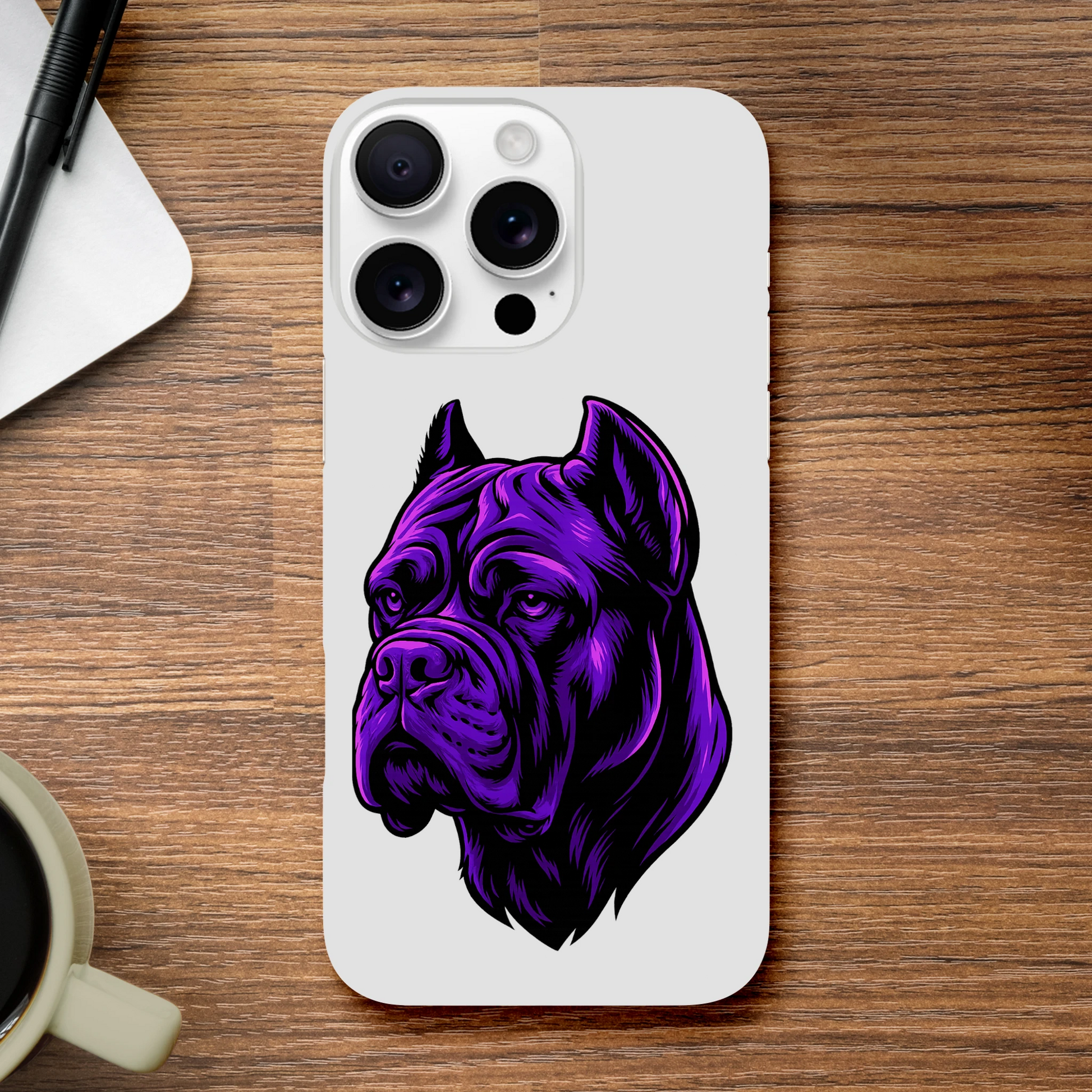 Coque de téléphone pour Iphone tête Cane Corso 1 MolossDesign