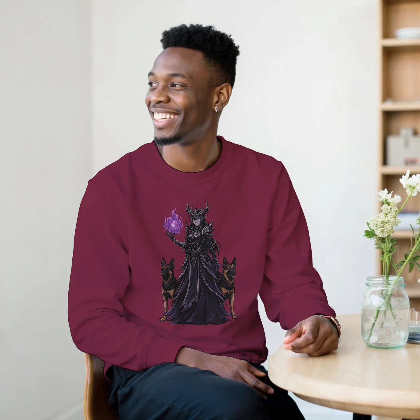 Sweat-shirt adulte unisexe classique ras du cou rouge Fantastique Malinois