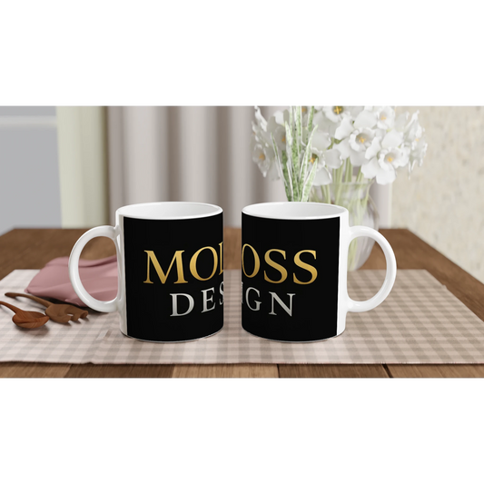 Mug en céramique blanche de 325 ml (11 oz) MolossDesign