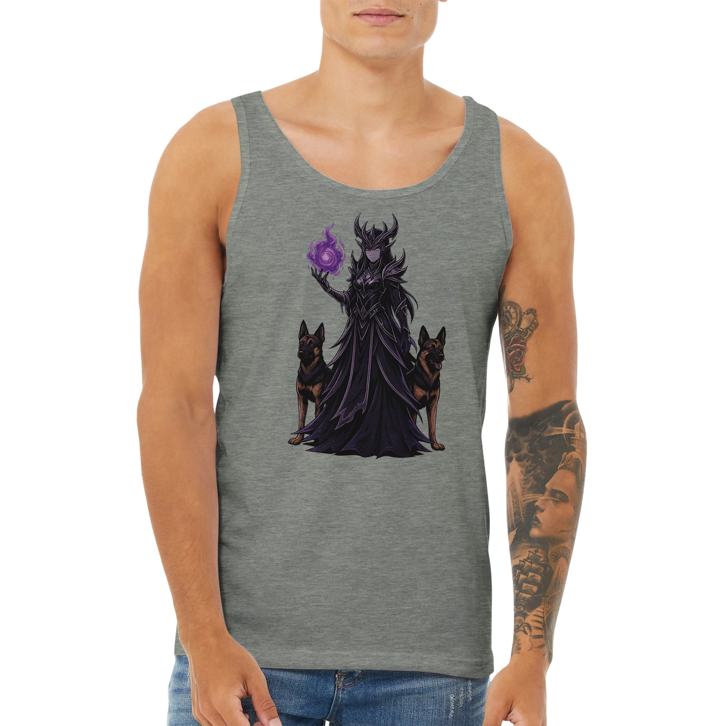 Débardeur adulte unisexe premium gris Fantastique Malinois