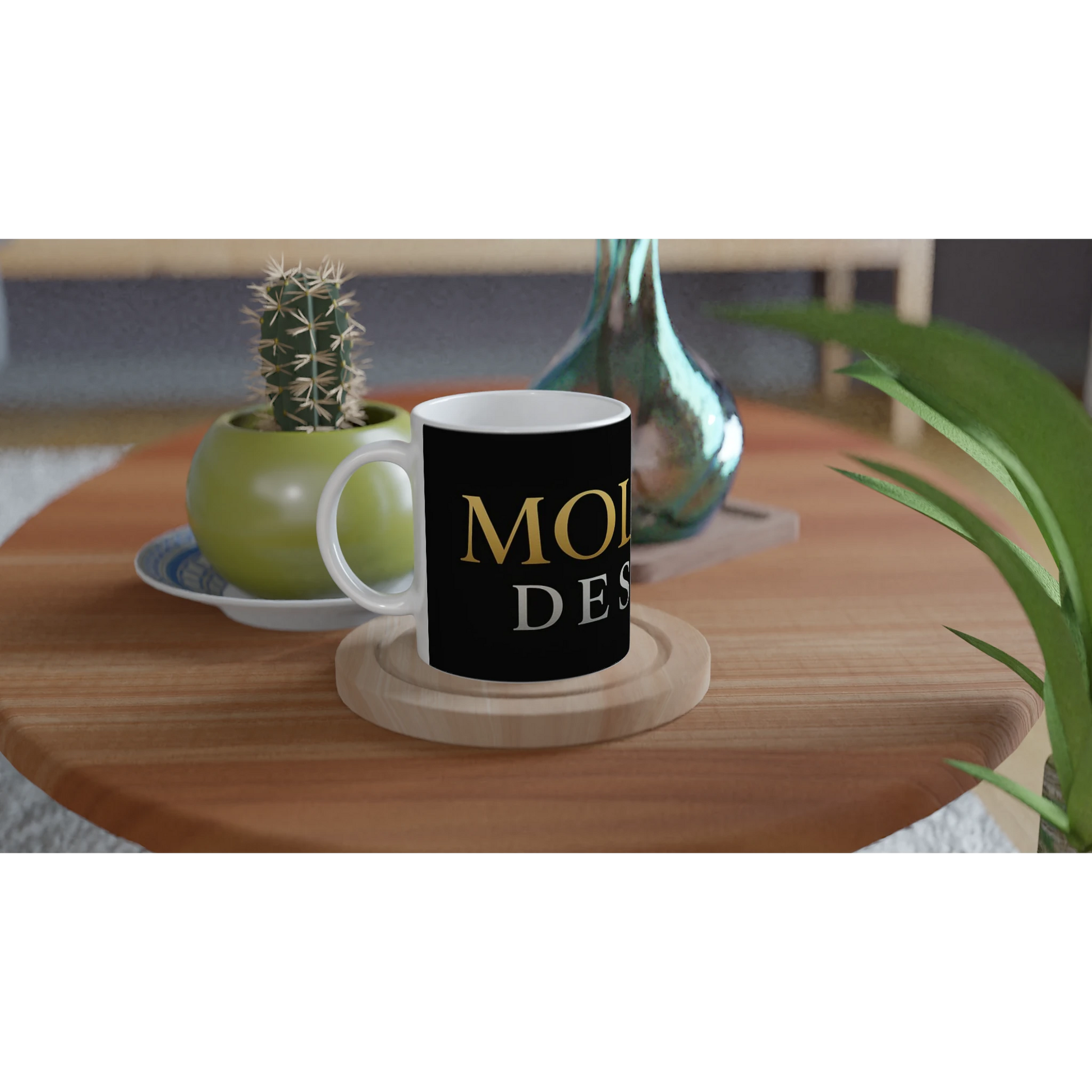 Mug en céramique blanche de 325 ml (11 oz) MolossDesign