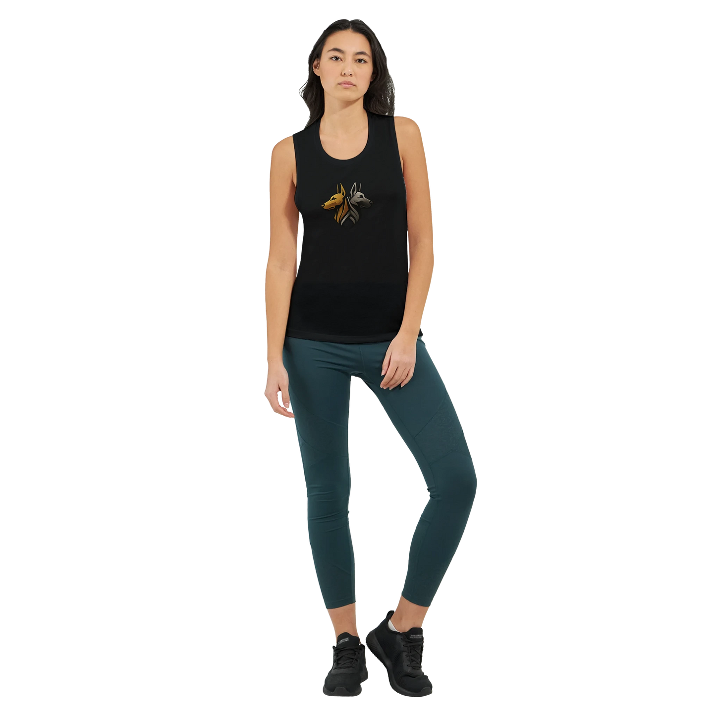 Débardeur pour femme noir logo MolossDesign