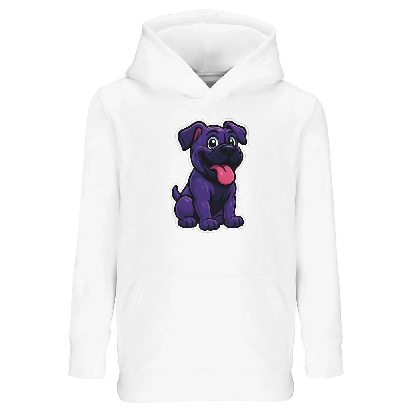 Sweat-shirt à capuche enfant blanc Cane Corso humour