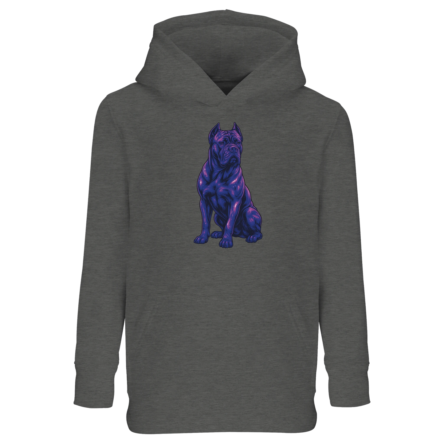 Sweat-shirt à capuche enfant gris Cane Corso