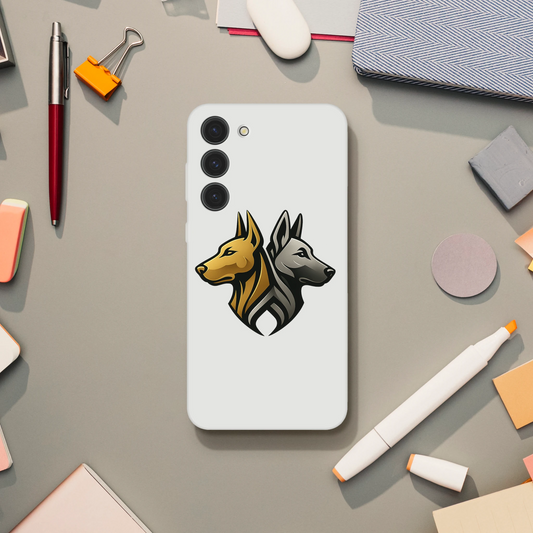 Coque transparente pour Samsung Galaxy avec logo de la marque MolossDesign