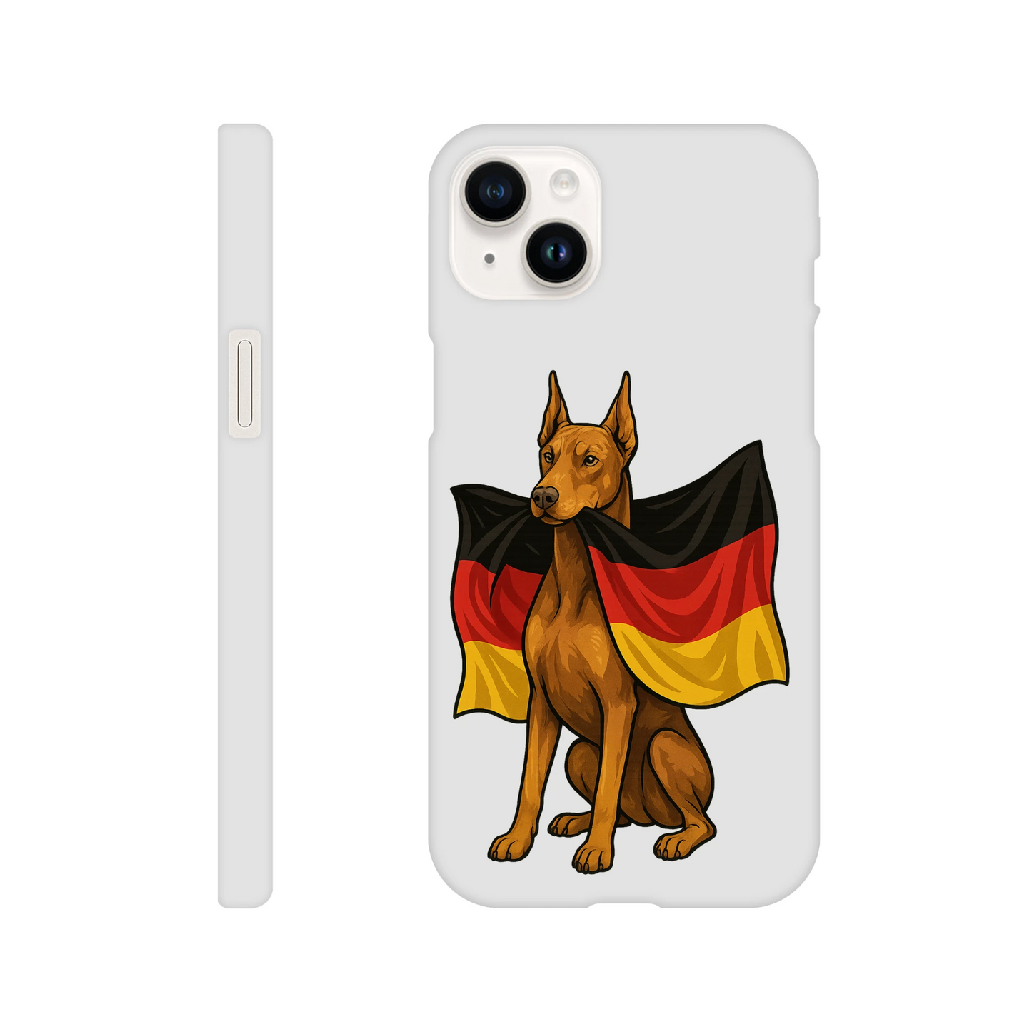 Coque de téléphone pour Iphone Dobermann et drapeau allemand MolossDesign