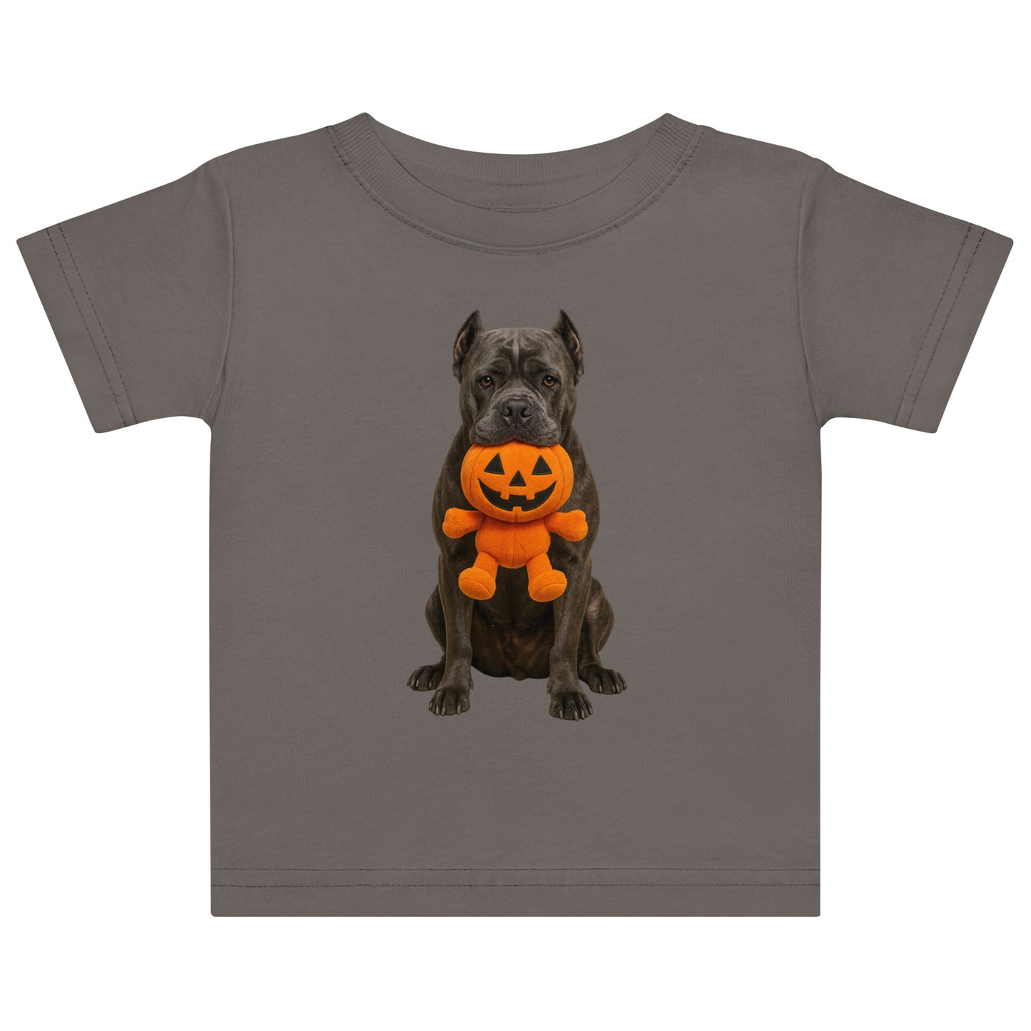 T-shirt en jersey bébé gris Cane Corso Halloween