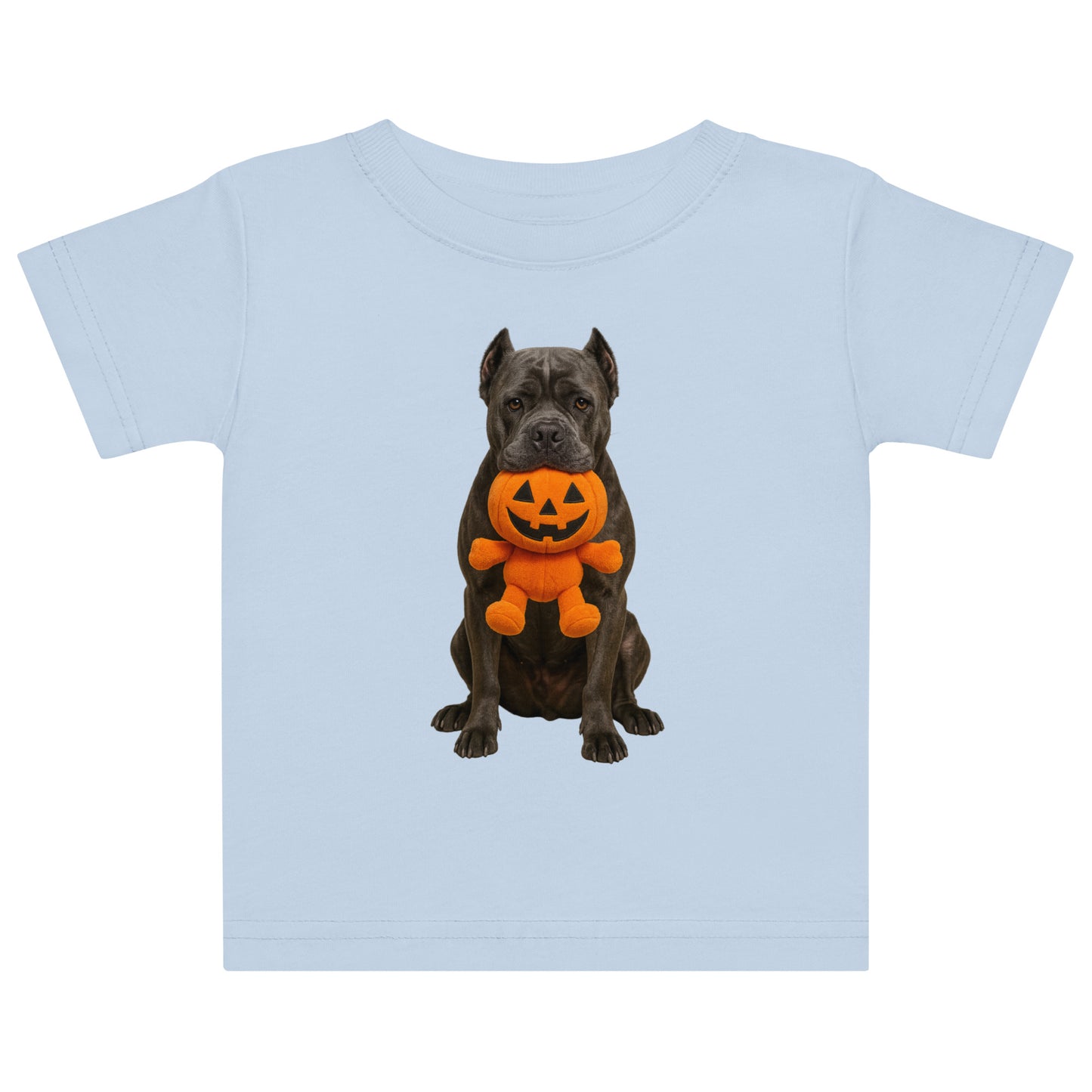 T-shirt en jersey bébé bleu Cane Corso Halloween