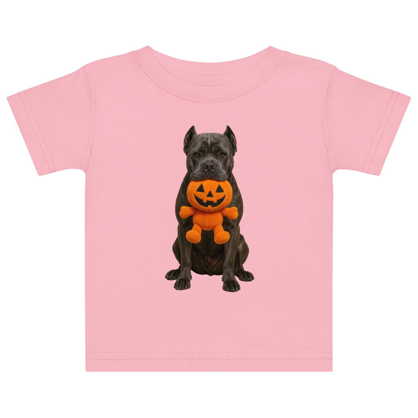 T-shirt en jersey bébé rose Cane Corso Halloween