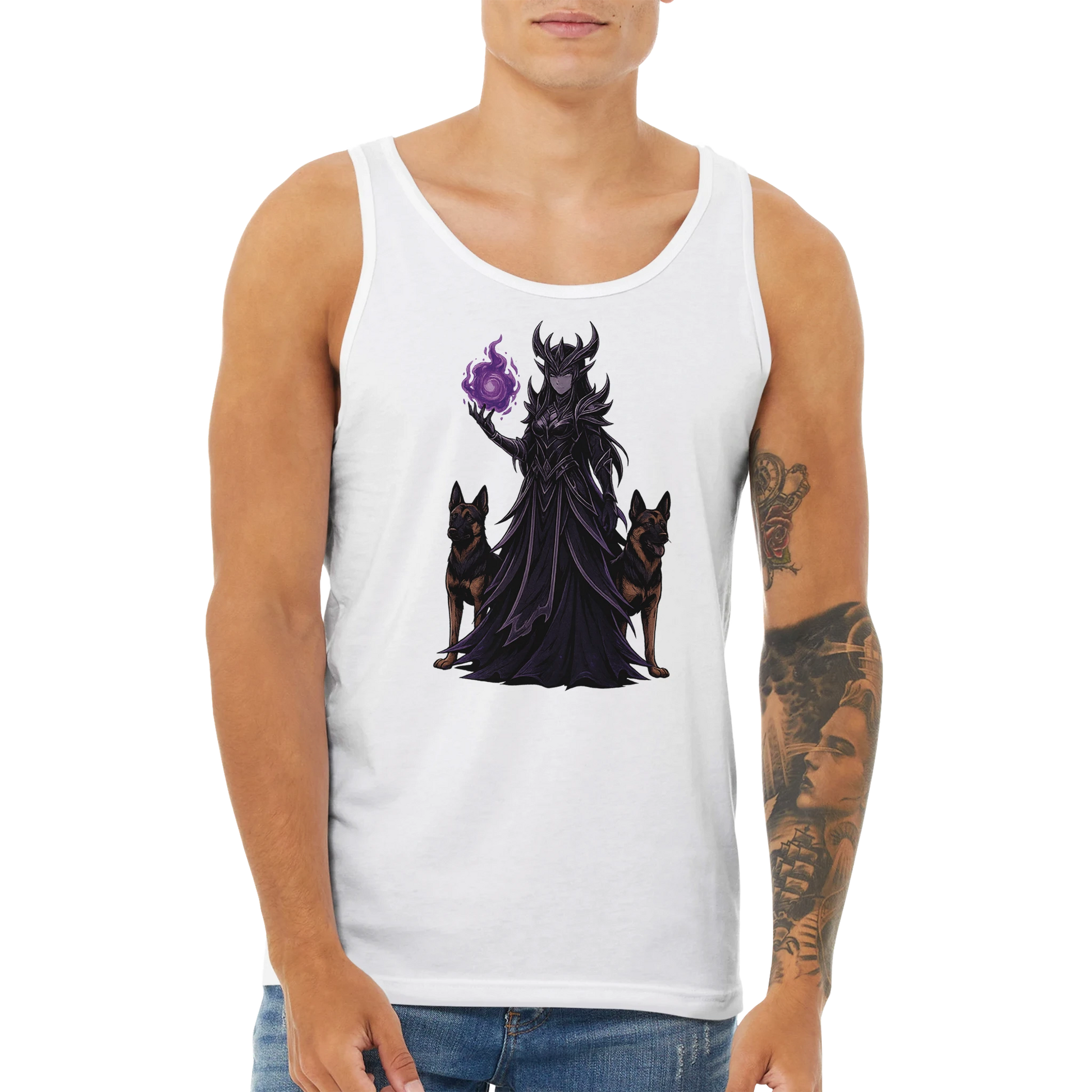 Débardeur adulte unisexe premium blanc Fantastique Malinois