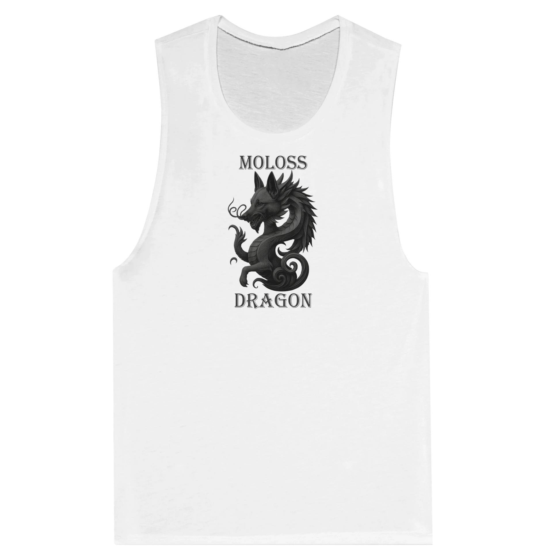 Débardeur pour femme blanc Moloss Dragon Malinois