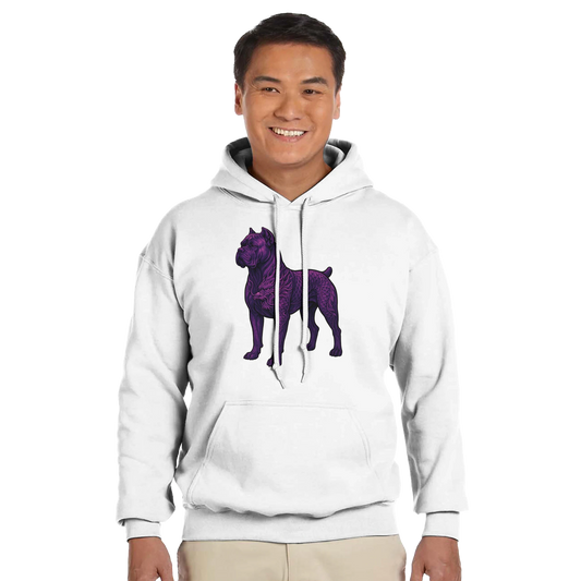Sweat à capuche adulte unisexe classique blanc Dragon Cane Corso