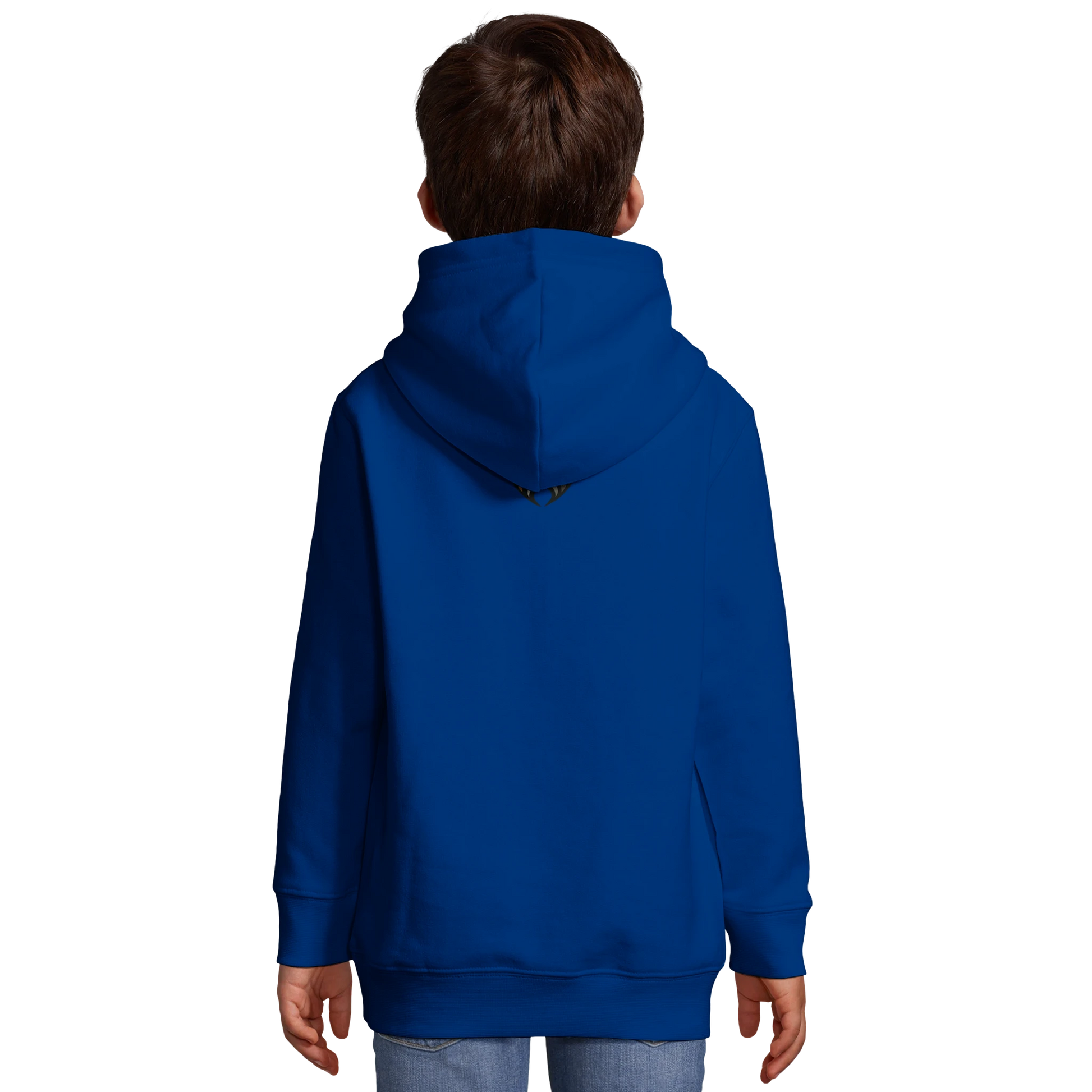 Sweat-shirt à capuche enfant mélange recyclé MolossDesign avec logo sur le dos MolossDesign