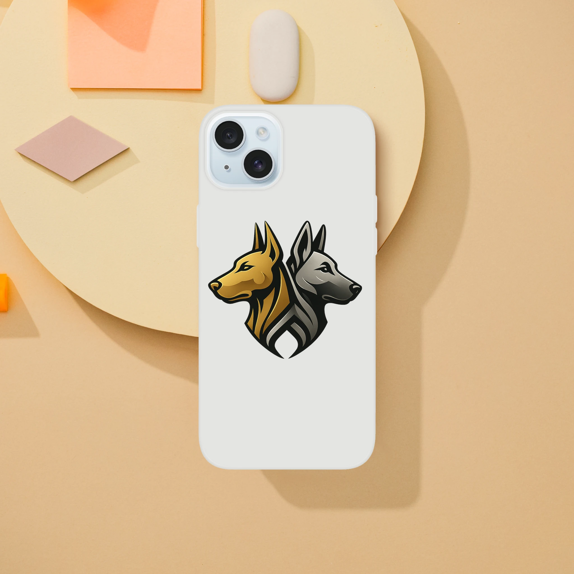 Coque transparente pour Iphone avec logo de la marque MolossDesign