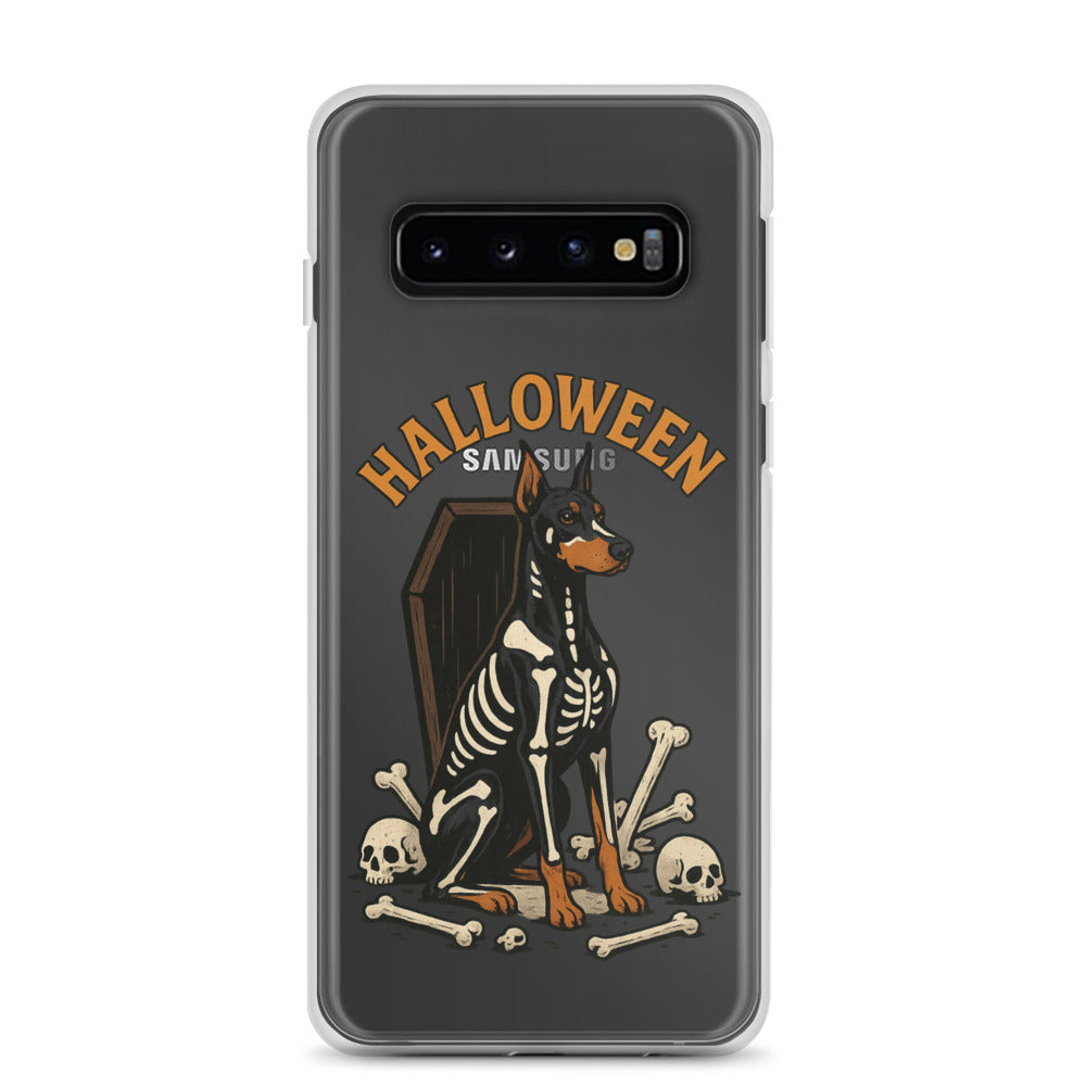 Coque pour Samsung Galaxy S Dobermann Halloween
