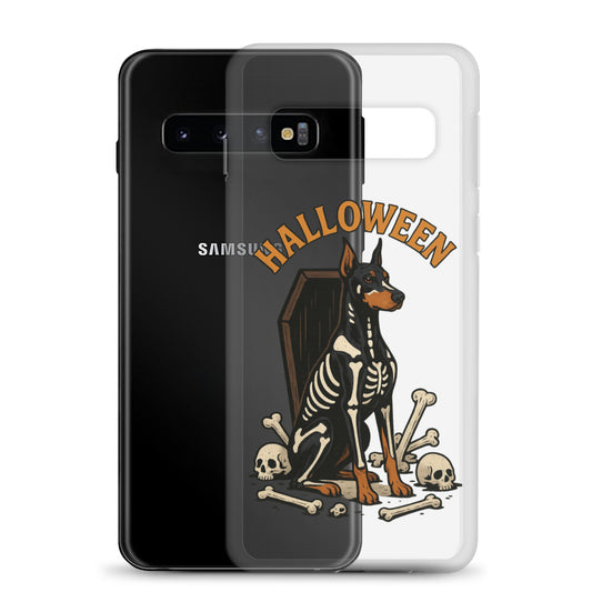 Coque pour Samsung Galaxy S Dobermann Halloween