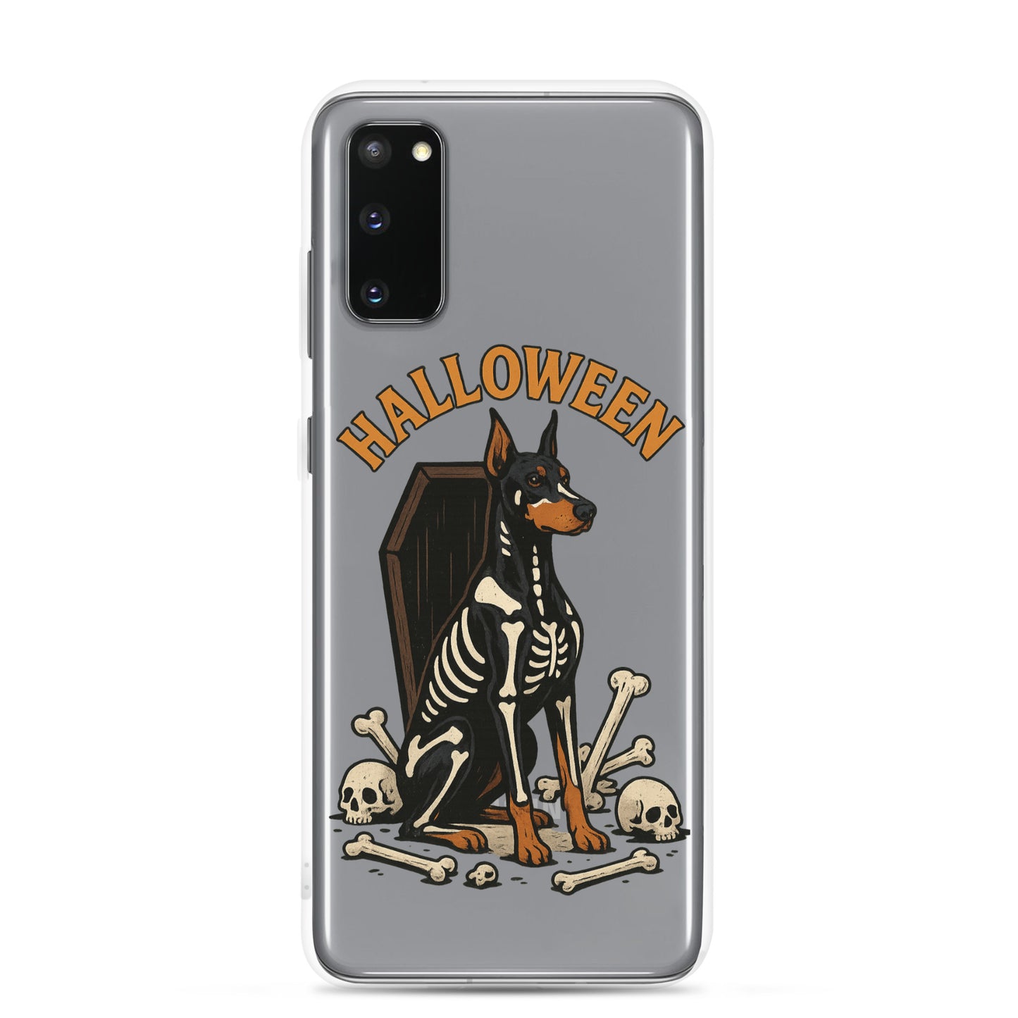 Coque pour Samsung Galaxy S Dobermann Halloween