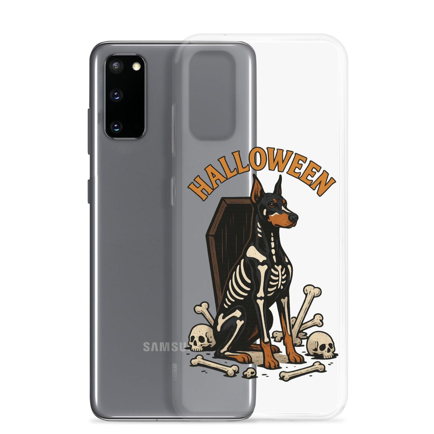 Coque pour Samsung Galaxy S Dobermann Halloween