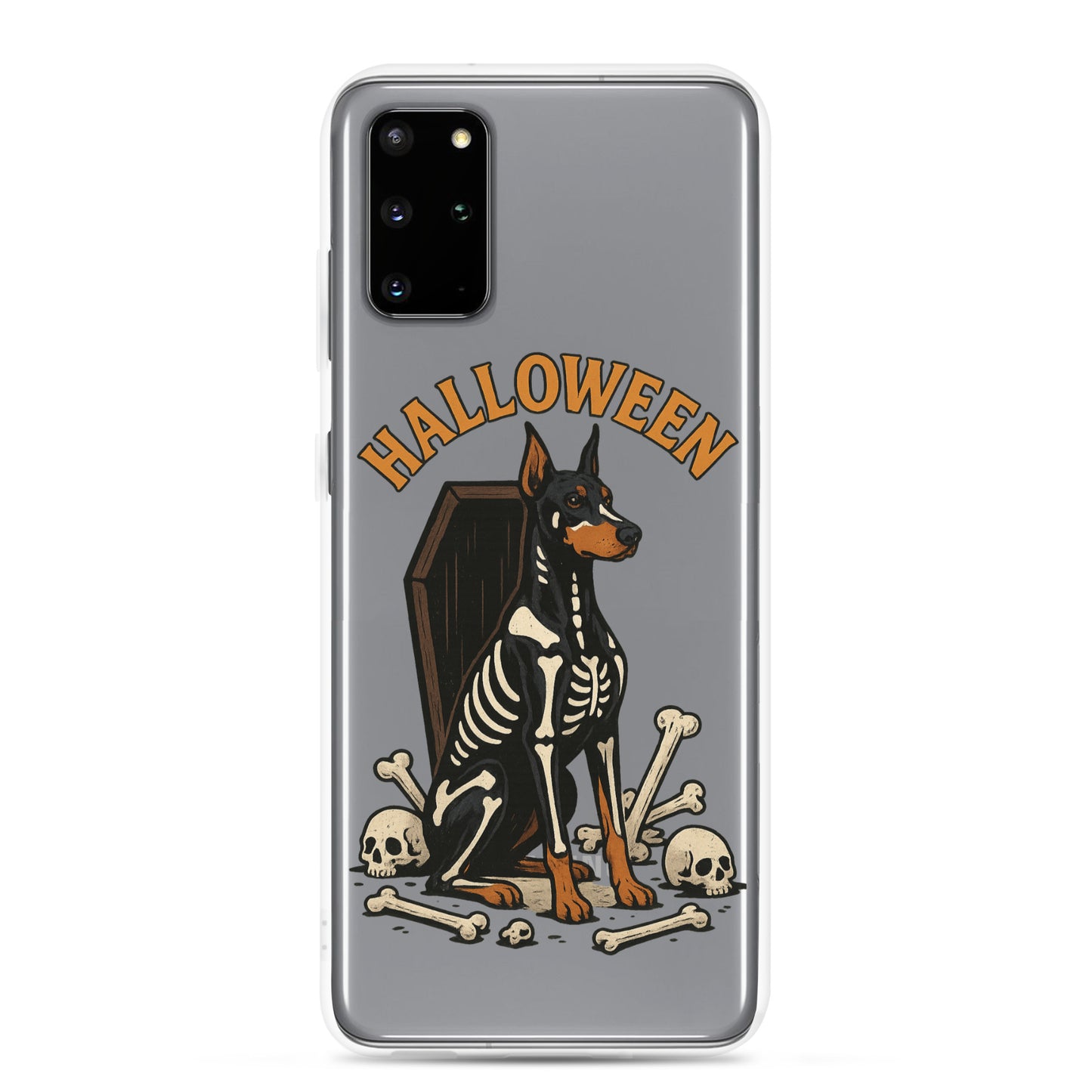 Coque pour Samsung Galaxy S Dobermann Halloween