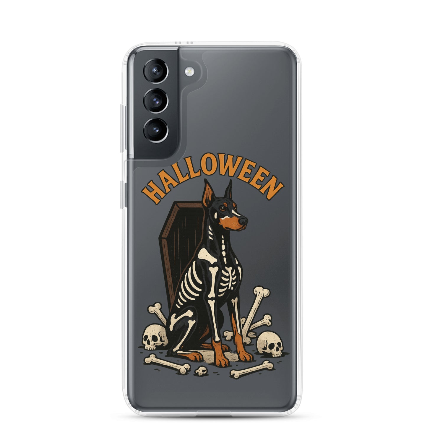 Coque pour Samsung Galaxy S Dobermann Halloween