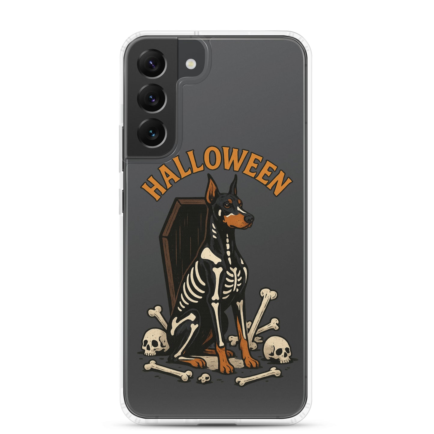 Coque pour Samsung Galaxy S Dobermann Halloween