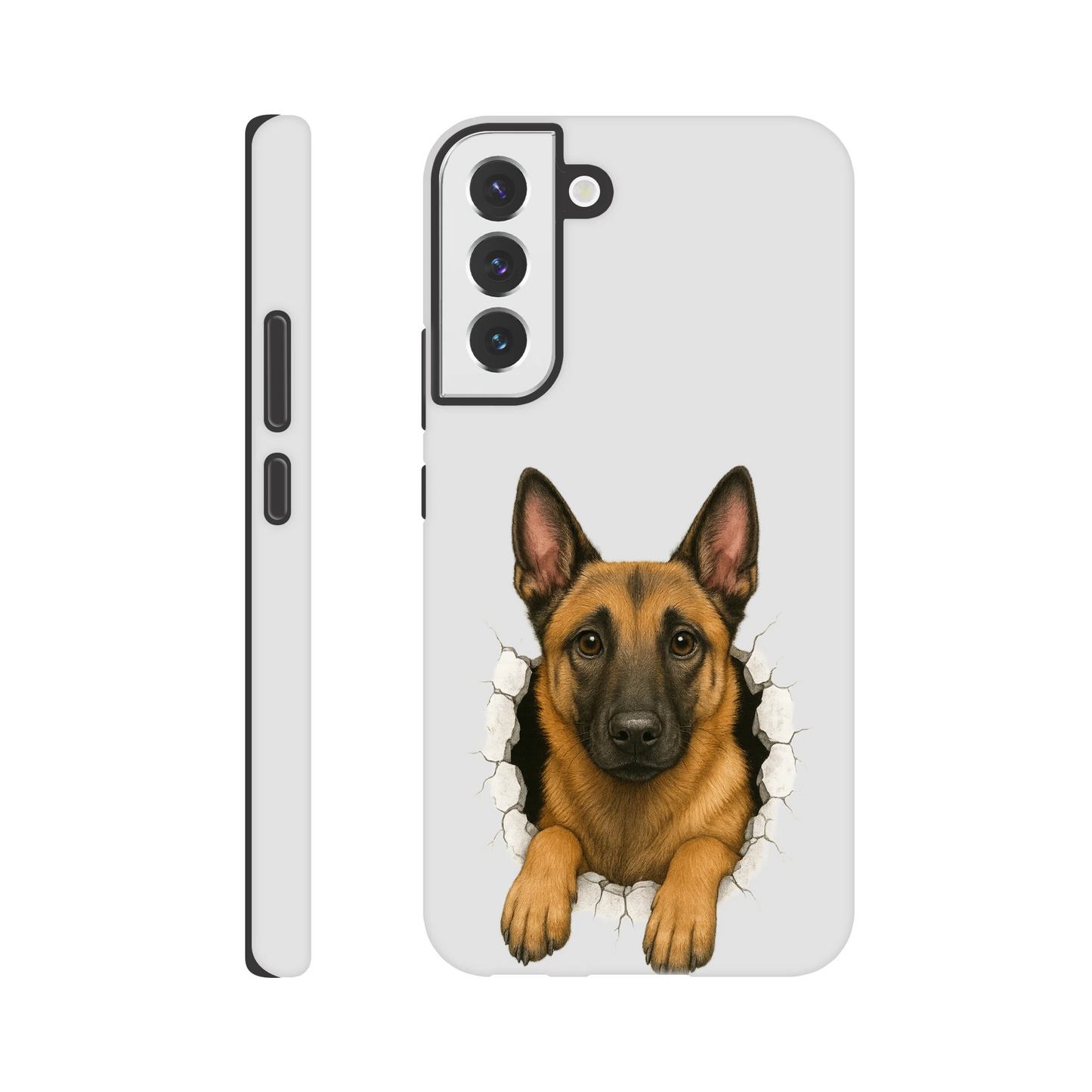 Coque résistante pour Samsung Galaxy S Malinois trou mur