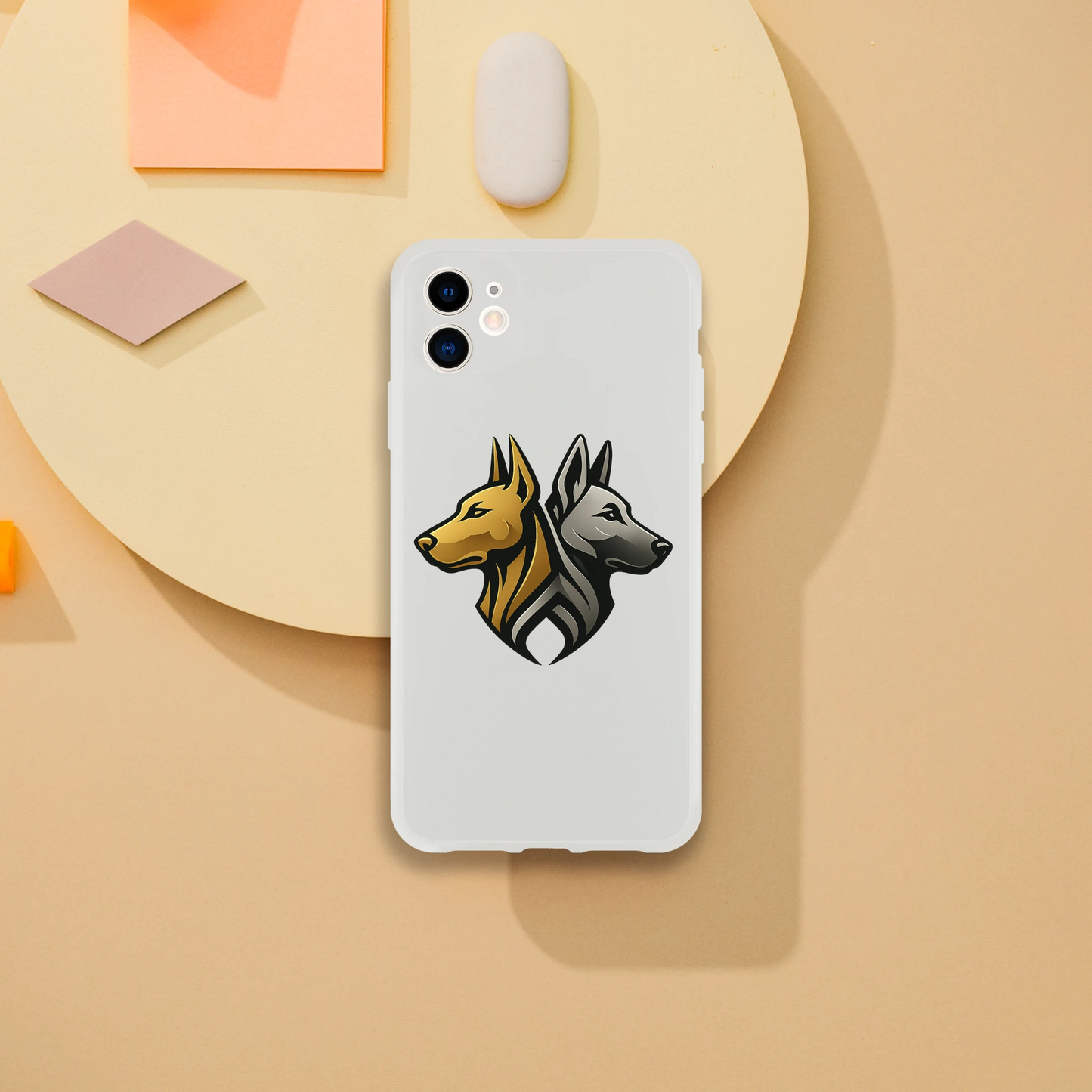 Coque transparente pour Iphone avec logo de la marque MolossDesign