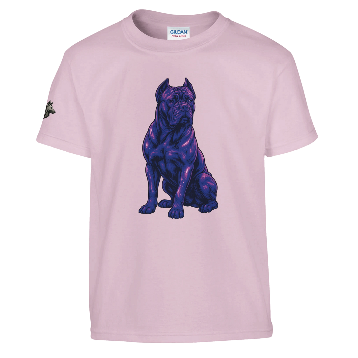 T-shirt enfant unisexe classique ras du cou rose Cane Corso