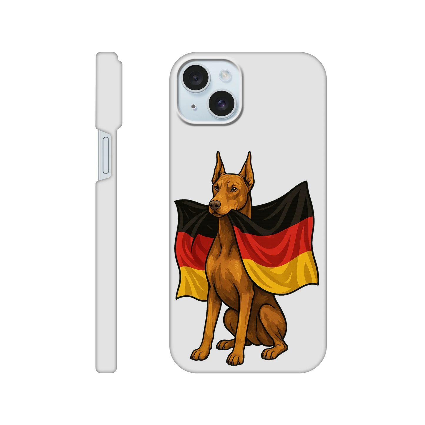 Coque de téléphone pour Iphone Dobermann et drapeau allemand MolossDesign
