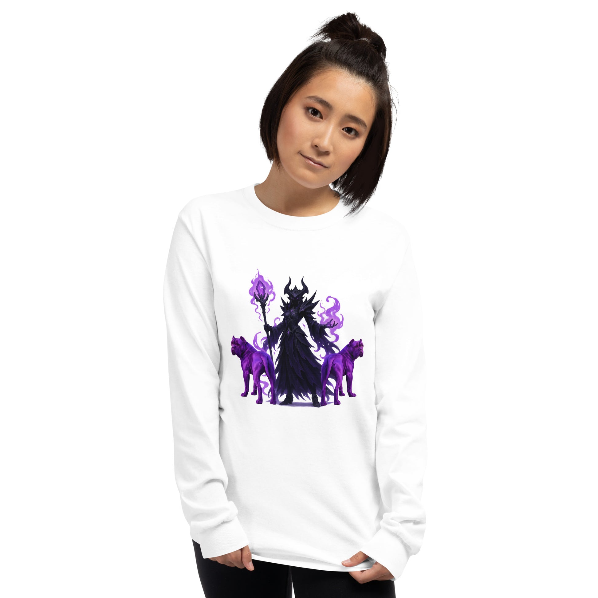 T-shirt à manches longues adulte unisexe blanc Fantastique Cane Corso